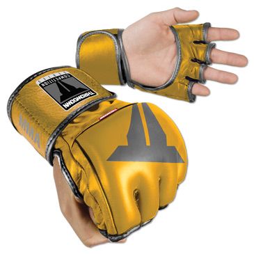 Throwdown MMA Competition Fight Gloves - Gold