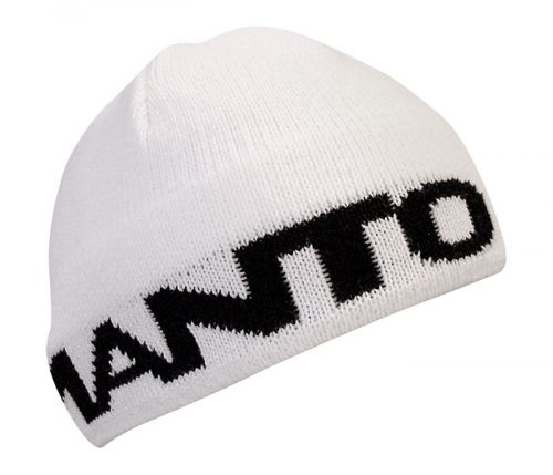 Manto Large Logo Beanie - White