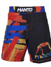 Manto Marker Mens MMA Fight Shorts - Black