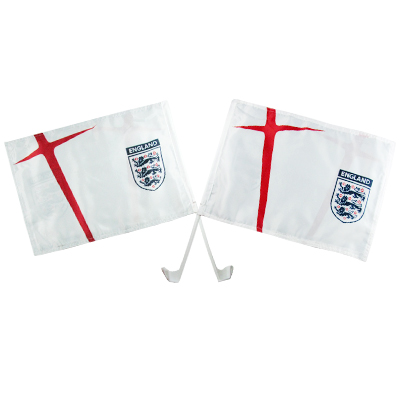 England F.A. Car Flag Twin Pack Home