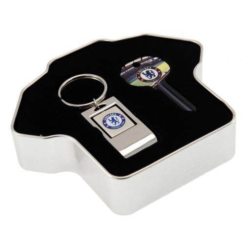 Chelsea F.C. Door Key & Keyring Tin Set
