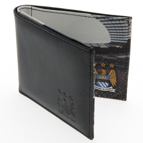 Manchester City F.C. Embossed Leather Wallet