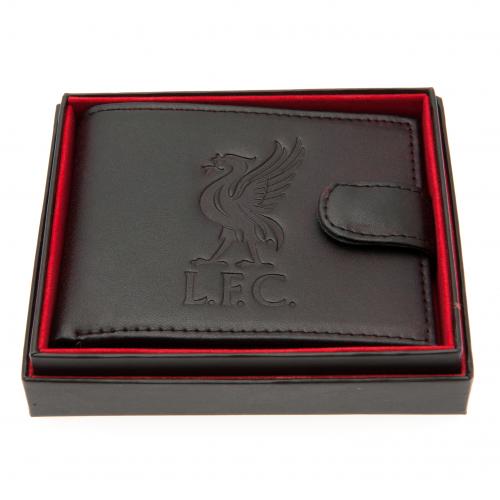 Liverpool F.C. Embossed Crest Leather Wallet
