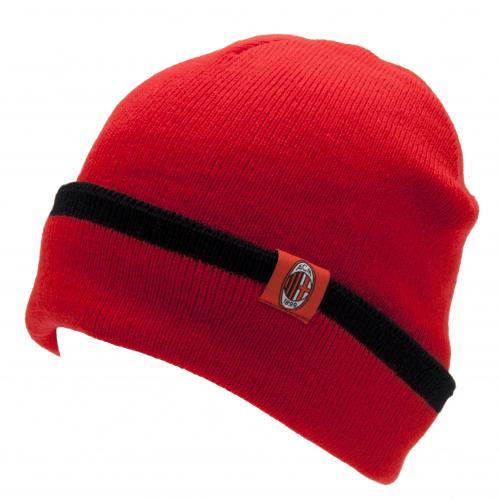 A.C. Milan Reverse Cuff Knitted Hat