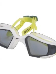 Speedo Mens Aquapulse Max Goggle - White / Charcoal / Lime